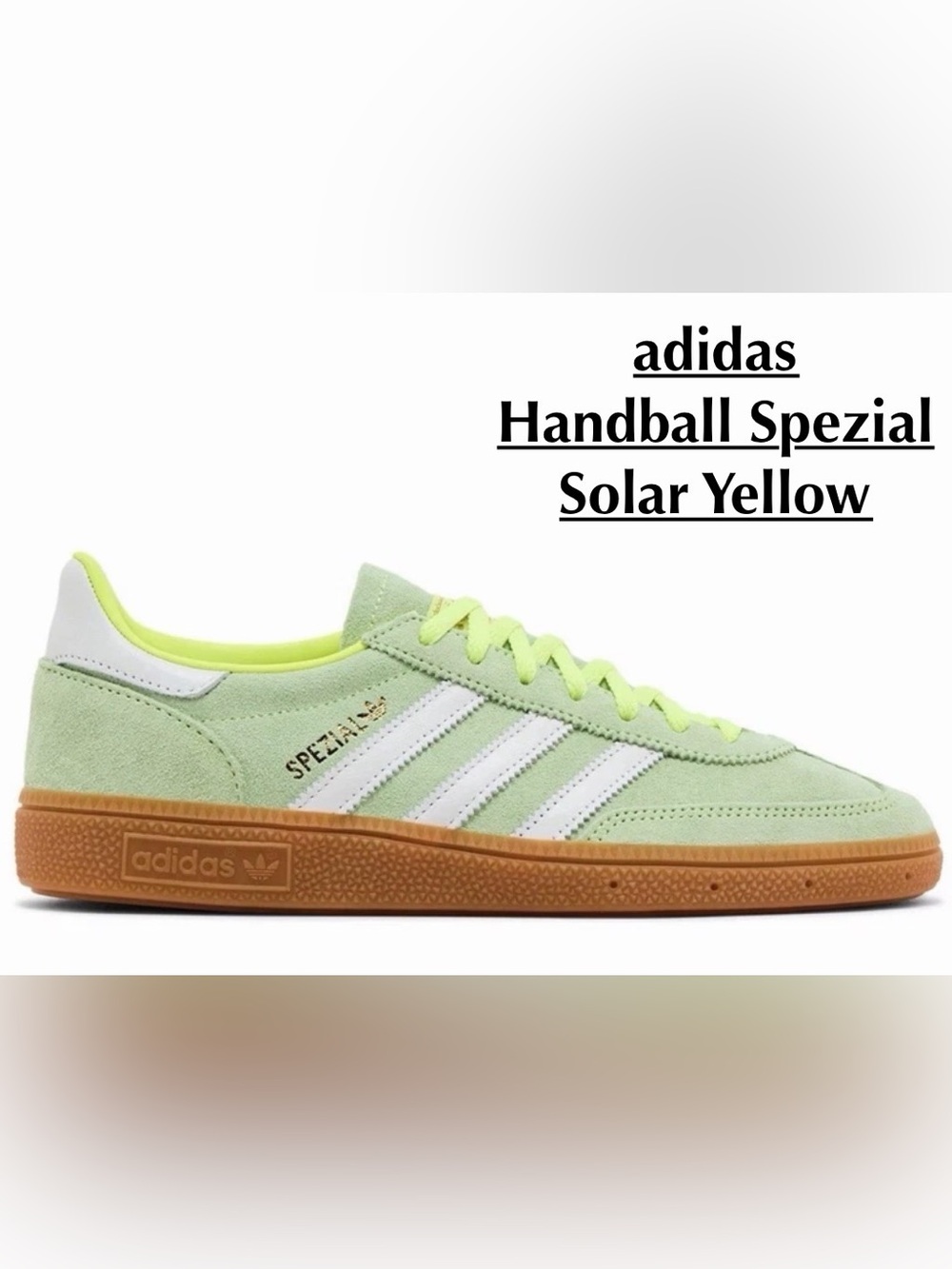 NWT adidas Women’s Handball Spezial Sneakers - Yellow/White/Gold Size: 8.5